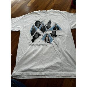 Backstreet Boys World Tour‎ 2008 White T-shirt Adult L
